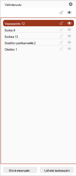 Näyttökuva PowerPoint for Mac valintaruudusta.
