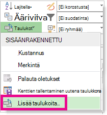 Lisää taulukkoja -kuva