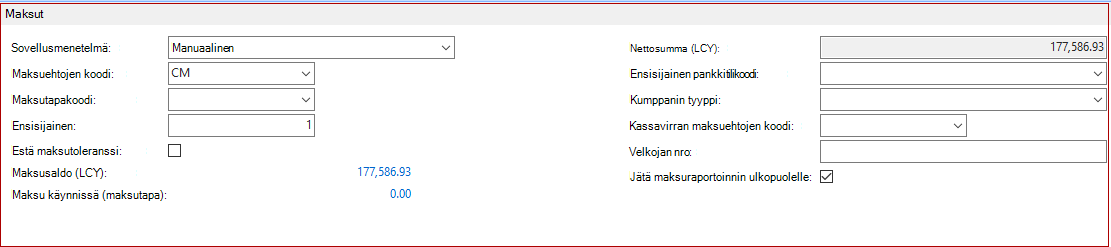 Tiettyjen toimittajien jättäminen pois raportista