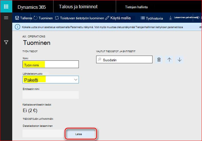 Tässä kuvassa kerrotaan, miten sähköiset viestit -toiminto voidaan määrittää.