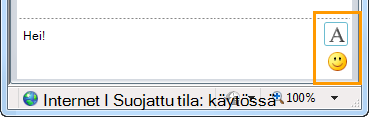 Pikaviestien muotoilupainikkeet