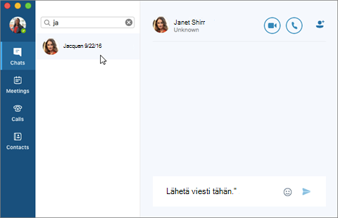 Pikaviestikeskustelun jatkaminen