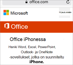 Siirry office.com