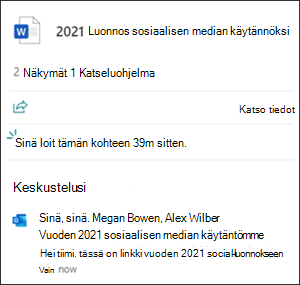 Tiedostokorttikeskustelut
