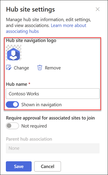 näyttökuva hubsite nav -logon nimestä