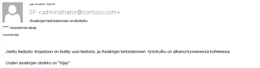 Otsikon 5 lisääminen
