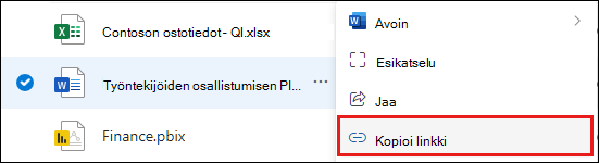 Näyttökuva Jaettu kaikille -kansiosta
