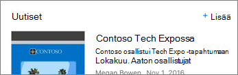 Näyttökuva, jossa näkyy Lisää linkki