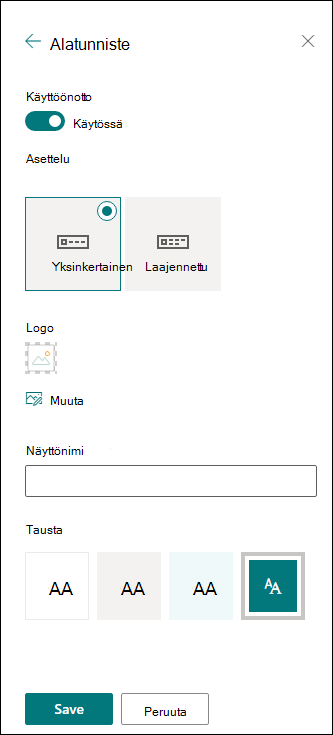 SharePoint-sivuston alatunniste