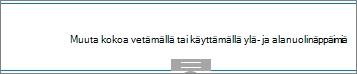 Välilyönti-verkko-osa muokkaustilassa