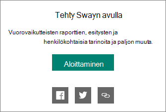 Luotu Swaylla -merkintä