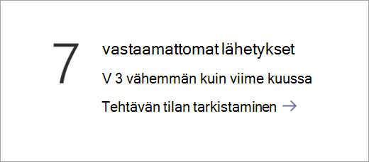 Tehtävien tila -tietoruutu