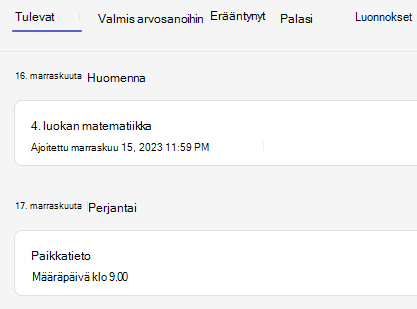 Tehtävät