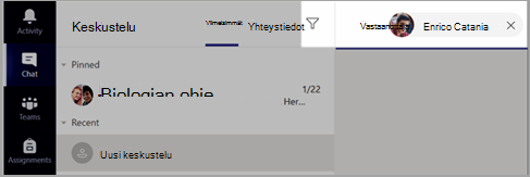 Kirjoita vähintään yhden opiskelijan nimi Kohteeseen-ruutuun.