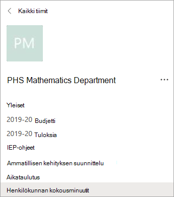 PLC-tiimin kanavat.