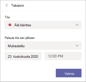 Valitse mukautettu