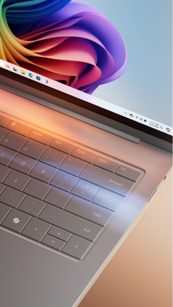 Kuva Microsoft pinta Copilot+ PC -tietokoneesta.