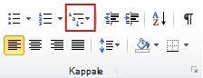 Monitasoinen luettelo -painike