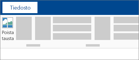 Valintanauhan Poista tausta -kuvake