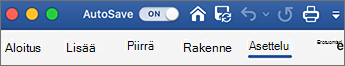 Pikatyökalurivin esimerkki