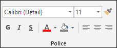 Commandes disponibles dans le groupe Police Access