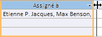 Redimensionner un champ à plusieurs valeurs
