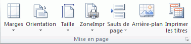 Image du ruban Excel