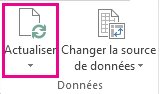 Bouton Actualiser sous l’onglet Analyse