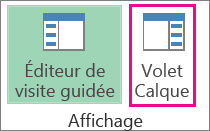 Bouton du volet Office sous l’onglet Accueil