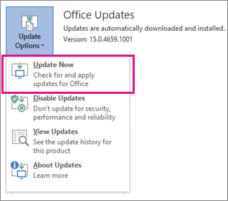 Update now