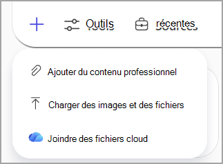 Référencez les fichiers de votre stockage cloud Microsoft à utiliser dans votre invite.