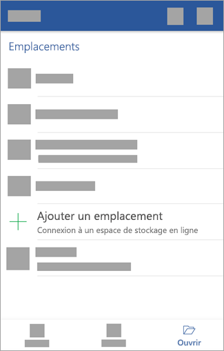 Sélectionnez Ajouter un emplacement.