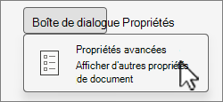 Ouvrir Propriétés avancées