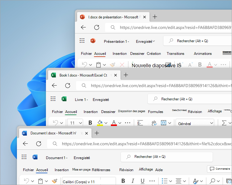 Actualisation d’Office Web W11