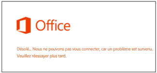 Problème de connexion à votre compte Microsoft