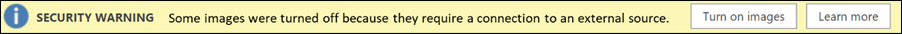 Avertissement de sécurité