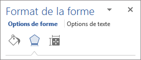 Onglet Effets dans le volet Format de la forme