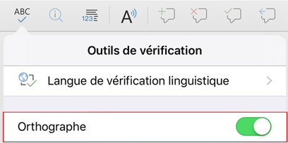 Activer le vérificateur d’orthographe