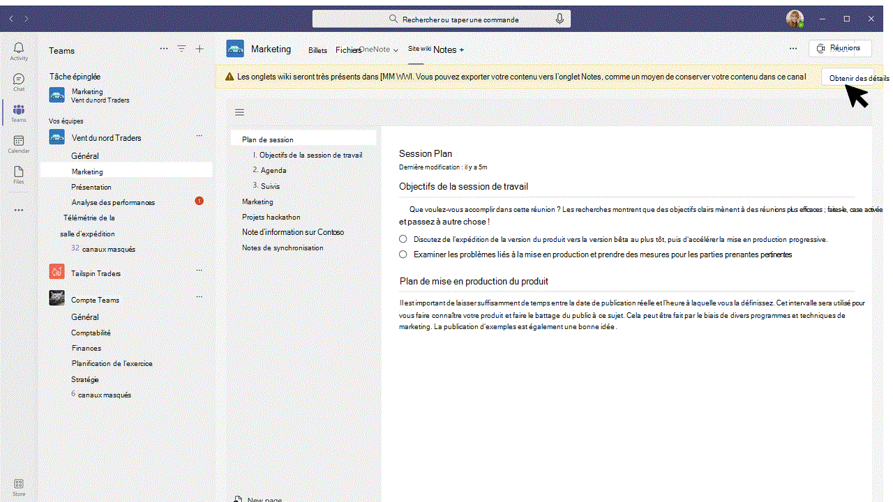 Exporter le wiki vers Notes