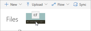 Capture d’écran d’un fichier glissé dans OneDrive