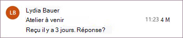 Rappel de message pour Outlook