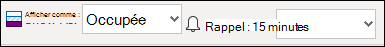 Modifier l’affichage d’une heure de réunion