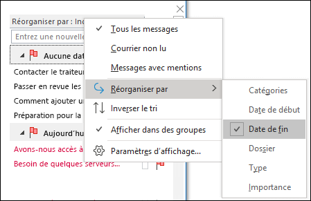 Organiser des tâches