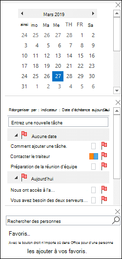 Organiser To-Do bar