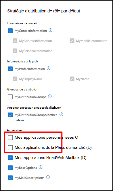 Attribution de rôle