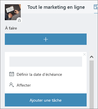 Ajouter des tâches