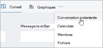 L’outil Conversation sous les trois points