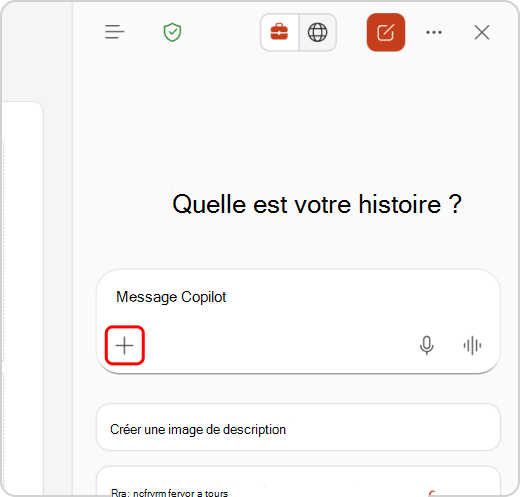 Menu Ajouter du contenu mis en surbrillance