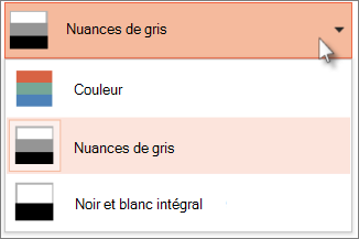 Sélectionner un modèle de couleurs pour votre impression