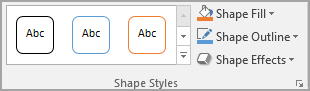 Groupe Styles de formes Word
